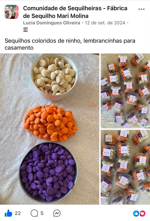 Post da Lucia: sequilhos coloridos de ninho como lembrancinha de casamento